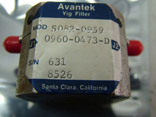 YIG S082-0959 REPLACMENT OF YF85-0107 FULLY TESTED AVANTEK FOR HP SPECTRUM