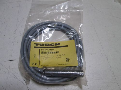 TURCK PROXIMITY SENSOR (35-250 VAC)  BI2-G12-AZ33X  *NEW IN FACTORY BAG*