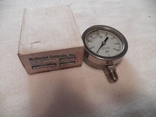 MCDANIEL CONTROLS, INC. AB-30424, 0-160 PSI --1/4&#034; NPT(GLYCERIN FILLED)