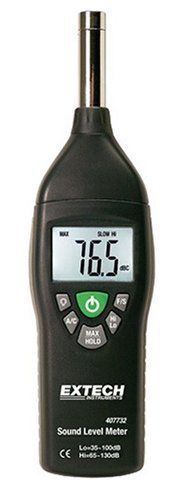 Extech 407732 Type 2 35 Decibel to 130 Decibel Digital Sound Level Meter