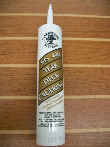 SIS 440 TEAK DECK CAULK-WHITE-10.3oz. Cartridge