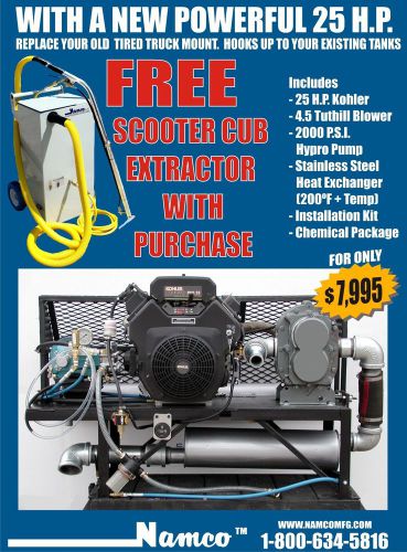 Brand new 25hp Truck mount carpet cleaning machine