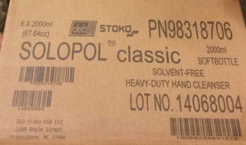 Stockhausen 983187-06 Solopol Hand Cleaner - 2000ml Softbottle (98318706)