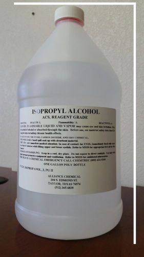 ISOPROPYL ALCOHOL ACS, REAGENT GRADE,ONE GALLON POLY BOTTLE