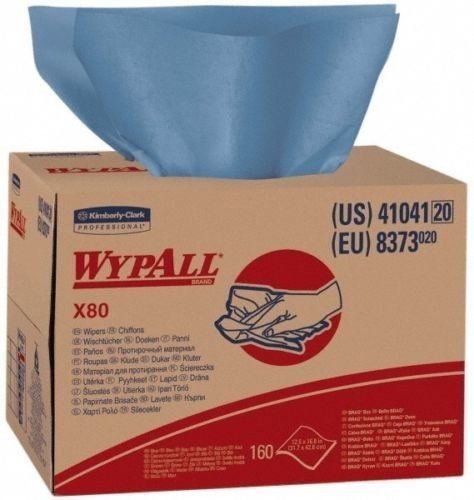 KIMBERLY-CLARK 41041 WYPALL X80 INDUSTRIAL WIPER (Box) Blue