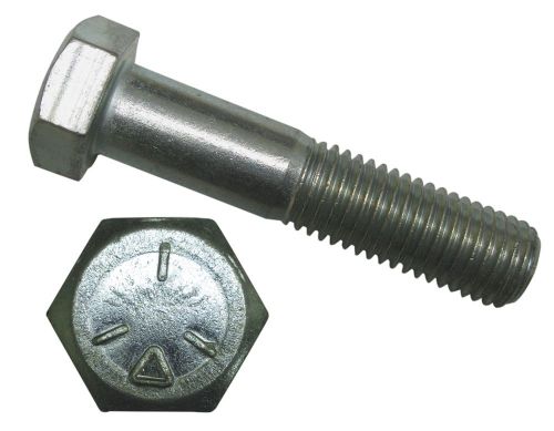 Infasco 7/8-9x8 Grade 5 Hex Bolt / Cap Screw UNC Zinc Plate Pk 25