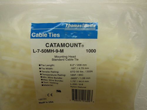 Thomas &amp; betts cable ties catamount l-7-50mh-9-m for sale