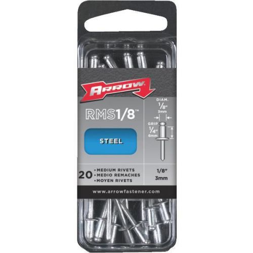 Arrow Fastener RMS1/8 Rivets-1/8X1/4 STL RIVET