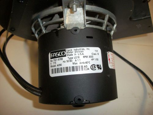 Rheem Ruud A090 Fasco 7021-8788 Draft Blower Motor with Housing