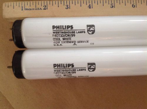 Philips F40T10 CW/99  40 Watt  Lot Of 2