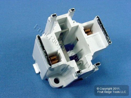 Leviton snap-in compact fluorescent lampholder cfl light socket g24d-1 26725-201 for sale