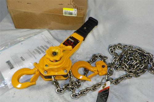 Harrington lb015-10 1.5 ton 10ft lift manual chain hoist fast shipping 3000 lb for sale