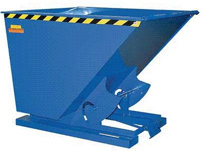 Vestil Self-Dumping Steel Hopper, 6K LB Cap, 1/3 CU. YD.