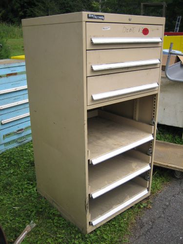 KENNEDY TOOL &amp; DIE CABINET 3 DRAWERS AND 3 ADJUSTABLE SHELVES , HD ROLLERS