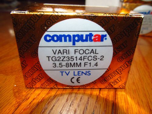 NEW IN BOX COMPUTAR TG2Z3514FCS-2  1/3&#034; Autoiris 3.5-8MM  VARIFOCAL LENS