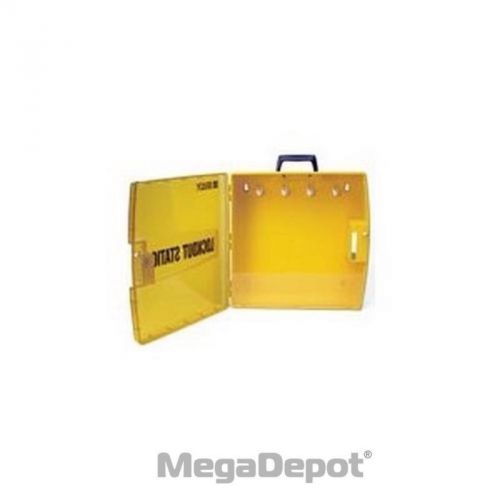 Brady 105942 ready access lockout station - 17&#034; h x 17&#034; w x 6.75&#034;d - yellow for sale