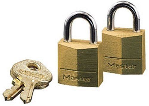 Master Lock Solid Body Padlock - Steel Shackle, Brass (120T)