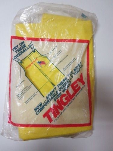 NEW TINGLEY YELLOW OVERALLS SERIES 3500 LARGE USA MADE