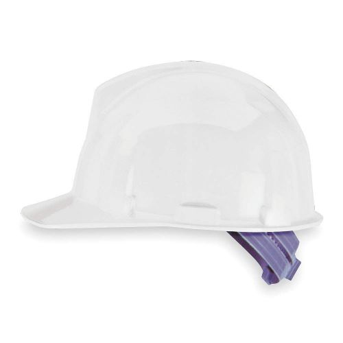 Hard Hat, FrtBrim, Slotted, PinLk, White 454728