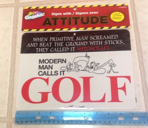 GOLF Plastic Fun Sign