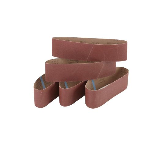 Pack of 5 Aluminum Oxide 4&#034; x 36&#034; 120 Grit Wood Sanding Belts World Ship Free US