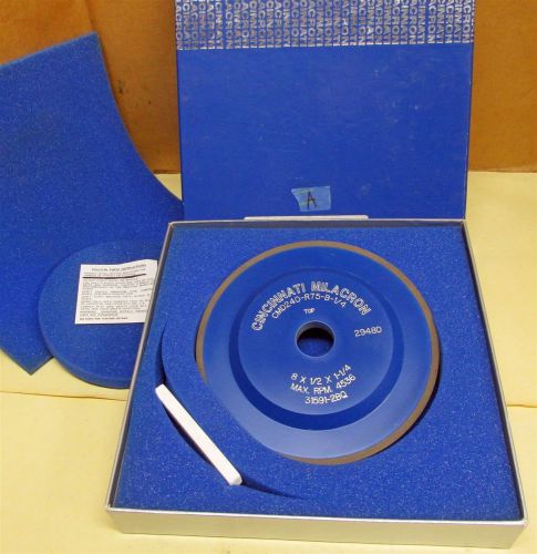 Cincinnati Diamond Grinding Wheel 8&#034; X 1/2&#034; X 1 1/4&#034; CMD 240 R75 B 1 1/4  -A-