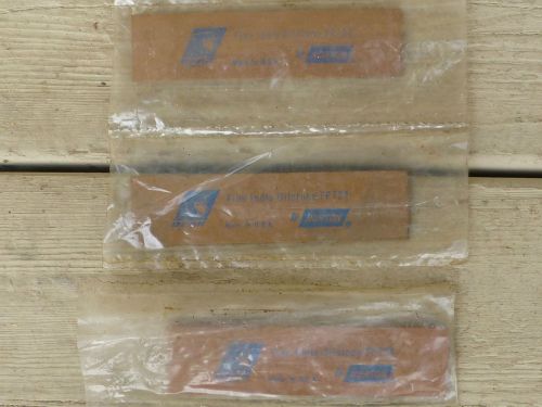 2 VINTAGE NOS NORTON FINE INDIA OILSTONES MACHINIST SLIP STONES WITH STAMPS