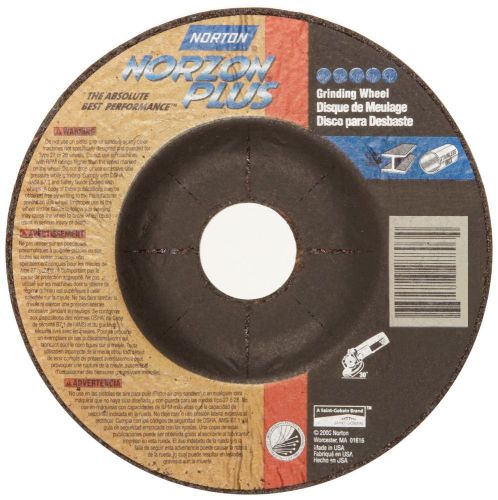 Norton Norzon Plus Depressed Center Abrasive Wheel Type 27 Zirconia