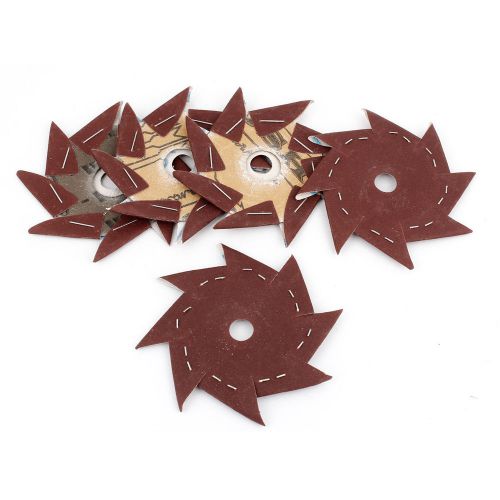 320 Grit Pinwheel Shaped Abrasive Sheet Sanding Buffing Tool 5pcs