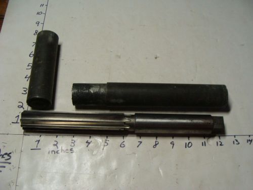 Vintage MORSE. , Straight Reamer 12 1/4&#034; long, 1 3/16&#034; across In metal tube