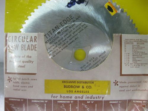 TITAN-EDGE 7-7 1/4&#034; CIRCULAR SAW BLADE-FRICTION CUTTING FR700UF