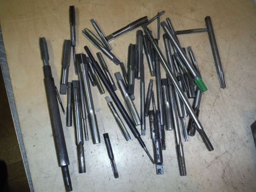 PILE OF MACHINIST METAL THREADING TAPS TRW VERMONT HANSON STANDARD METRIC