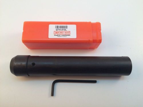 MICRO 100 QUICK CHANGE TOOL HOLDER QTH-410L ( 1.000&#034; OD SHANK ) ( 0.500&#034; ID )