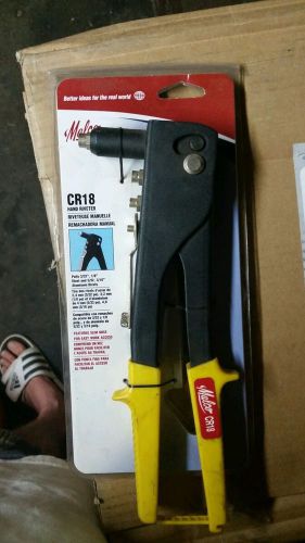 Malco CR18 Hand Riveter: Economy, Red Grips