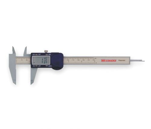 Digital Caliper By Westward / Fractional, Polycarbonate, 6 In (pleather Pouch)