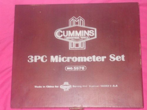 3 lufkin + Cummins micrometer set NSK and Brown and Sharpe dial indicators lot