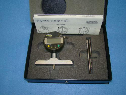 Mitutoyo Digital 08&#034; Depth Gage Model 547-218 Resolution .0005&#034;/.01mm