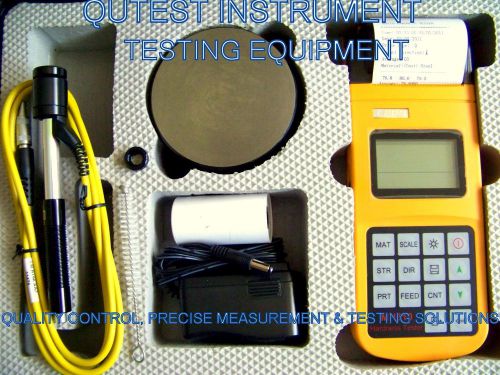 Portable digital leeb rebound hardness tester w/ mini printer 1 bonus paper roll for sale