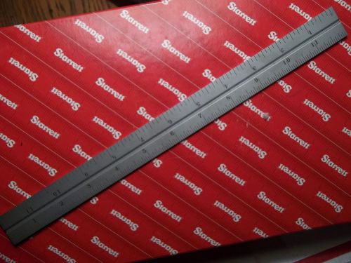 NEW STARRETT 12&#034; RIGID SCALE CB12-4R GRAD MACHINIST TOOLS COMBINATION SQUARE 196