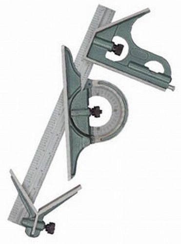 12&#034; 4 PC COMBINATION PROTRACTOR/SQUARE SET