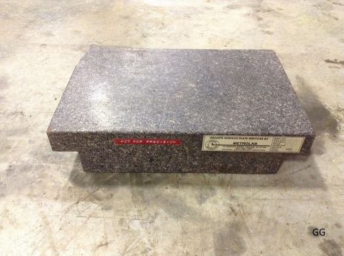 Metrolab 18&#034; x 12&#034; granite inspection surface plate bench table top d65cv77a for sale