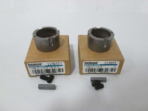 LOT 2 NEW DODGE 117077 1108X1-1/8 BUSHING 1-1/8IN ID D338421