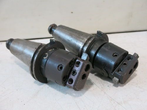 2 FLYNN MFG CO 63 MICROADJUSTABLE BORING HEADS, BORE: 5/8&#034;, CAT-50