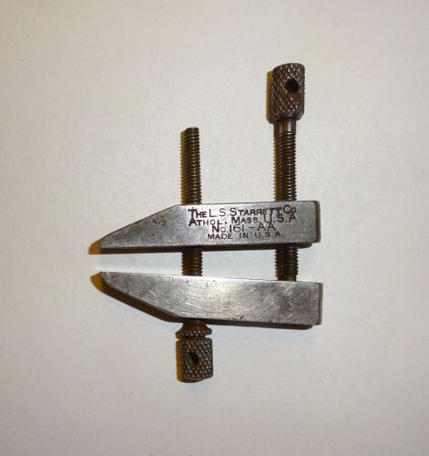 L S Starrett Toolmaker Machinist Parallel Clamp No. 161-AA USA