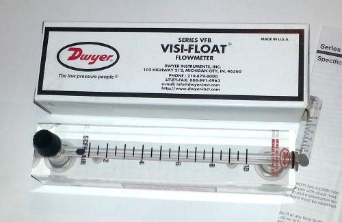 New VFB-91-SSV Dwyer Visi-Float Flow Meter Series VFB Made in USA