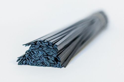 PC/PBT (Xenoy) plastic welding rods (8mm) flat strips black 30pcs