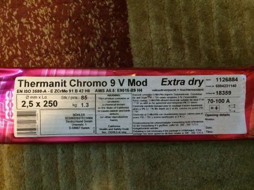 THERMANIT CHROMO 9 V Mod BOHLER 3 POUNDS WELDING ROD  Extra Dry Sealed