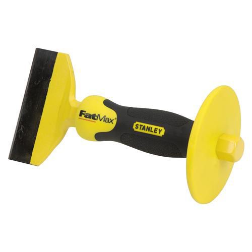 Stanley 16-328 4in x 8-1/2in fatmax brick set chisel w/ bi-material handle guard for sale