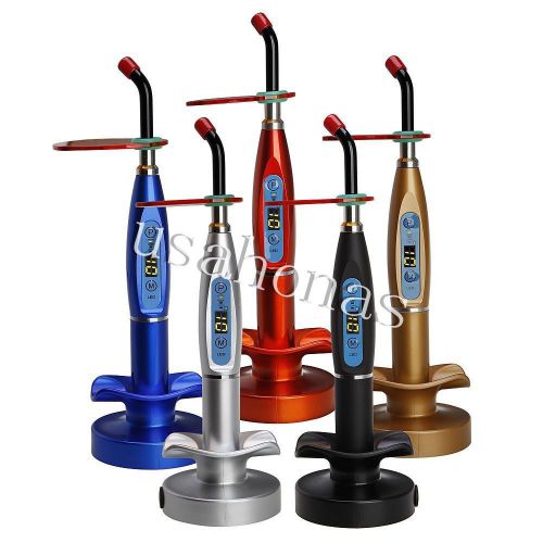 5pcs Dental 5W Wireless Cordless LED Curing Light Lamp 1500mw 5 colors