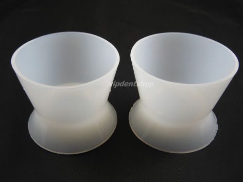 50 pcs New Dental Lab Silicone Mixing Bowl Cup Big 90ml